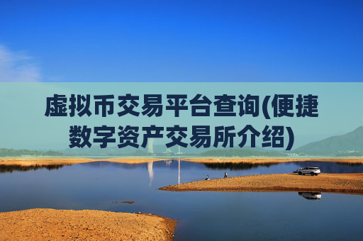 虚拟币交易平台查询(便捷数字资产交易所介绍)