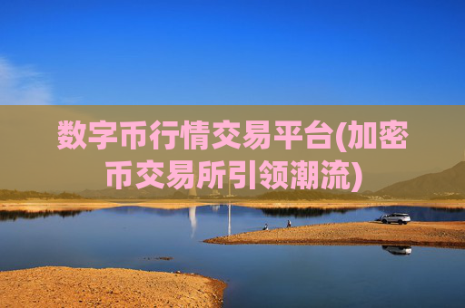 数字币行情交易平台(加密币交易所引领潮流)