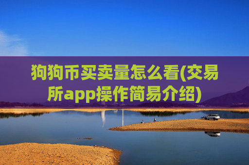 狗狗币买卖量怎么看(交易所app操作简易介绍)