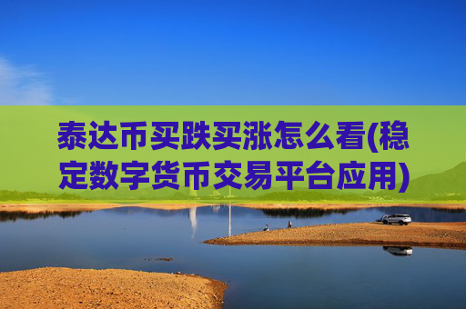 泰达币买跌买涨怎么看(稳定数字货币交易平台应用)