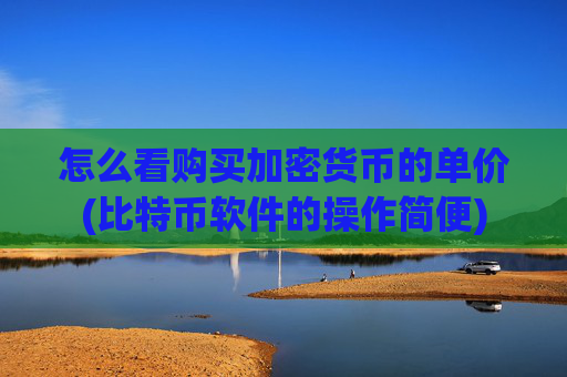 怎么看购买加密货币的单价(比特币软件的操作简便)