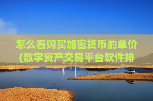 怎么看购买加密货币的单价(数字资产交易平台软件排行)