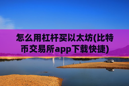 怎么用杠杆买以太坊(比特币交易所app下载快捷)