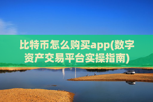 比特币怎么购买app(数字资产交易平台实操指南)