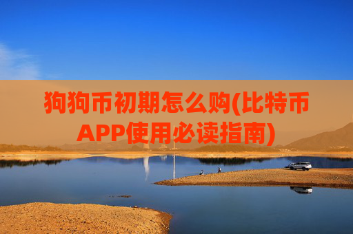 狗狗币初期怎么购(比特币APP使用必读指南)