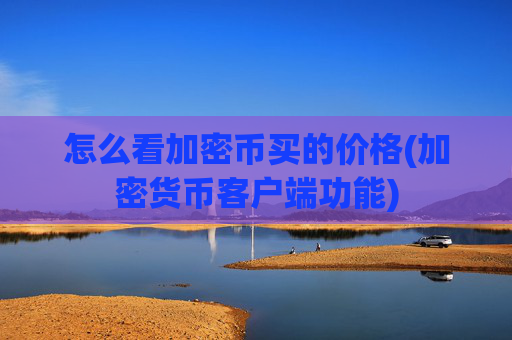 怎么看加密币买的价格(加密货币客户端功能)