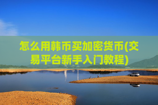 怎么用韩币买加密货币(交易平台新手入门教程)