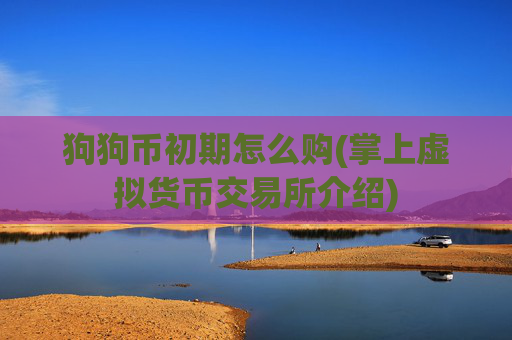 狗狗币初期怎么购(掌上虚拟货币交易所介绍)