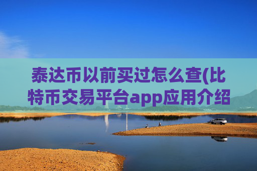 泰达币以前买过怎么查(比特币交易平台app应用介绍)