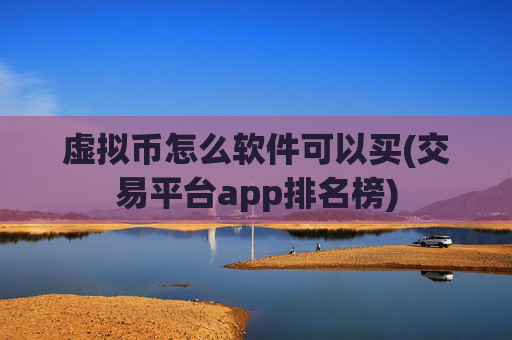 虚拟币怎么软件可以买(交易平台app排名榜)