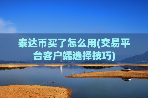 泰达币买了怎么用(交易平台客户端选择技巧)