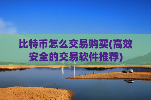 比特币怎么交易购买(高效安全的交易软件推荐)
