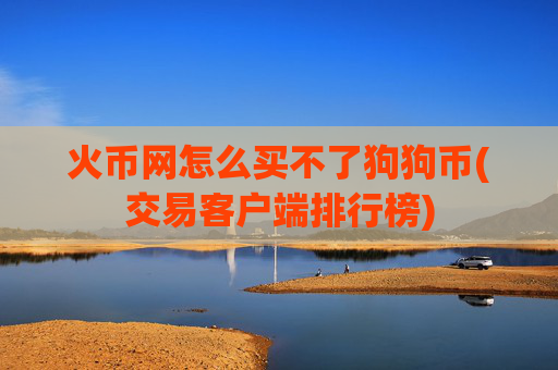 火币网怎么买不了狗狗币(交易客户端排行榜)