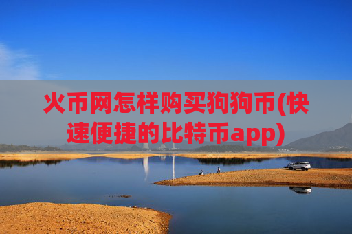 火币网怎样购买狗狗币(快速便捷的比特币app)