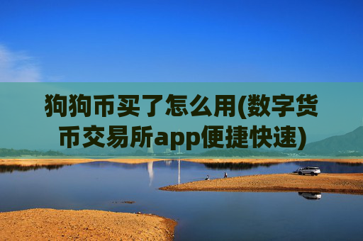 狗狗币买了怎么用(数字货币交易所app便捷快速)