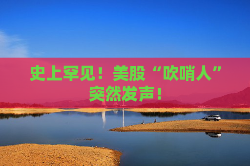 史上罕见！美股“吹哨人”突然发声！