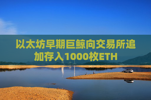 以太坊早期巨鲸向交易所追加存入1000枚ETH