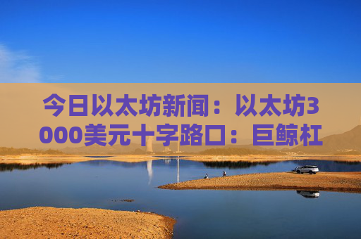 今日以太坊新闻：以太坊3000美元十字路口：巨鲸杠杆和ETF资金流入与抛售信号发生冲突