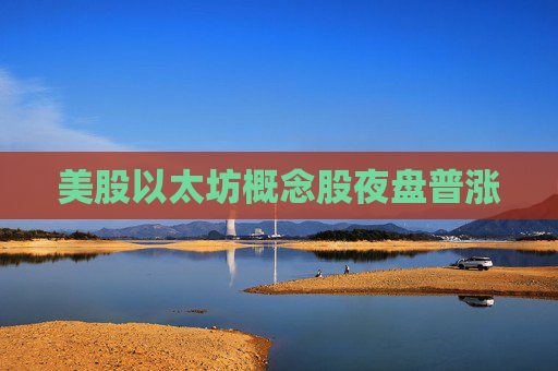 美股以太坊概念股夜盘普涨